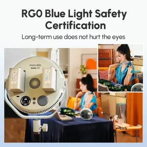 สำหรับ60C 30C ขนาดเล็กนาโนไลท์พลาสติกสีเต็มจอ2700K-7500K แผงควบคุมสตูดิโอถ่ายภาพกลางแจ้งถ่ายสด - Product Image 4