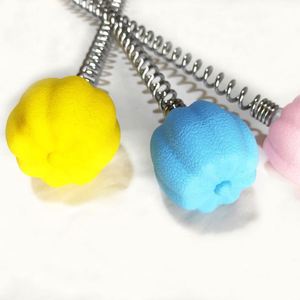 Pumpkin Head Beat Hammer <b>Massage</b> Steel Spring Ball Relief Body Back Leg Knock Massager Stick <b>Tool</b> - Product Image 5