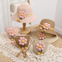 Topi Jerami Jepang Lucu Menggemaskan untuk Anak-anak, Berenda, Tahan Lama, Pelindung dari Sinar Matahari Musim Panas, Topi Nelayan