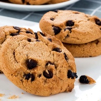 Groothandel Exotische Chocolade Chip Koekjes 85g Ronde Halfzachte Kaas Fruitige Zoete Doos Biscuit Snack voor Tijdverdrijf