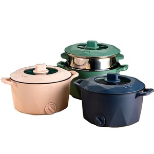 2025 Новая электрическая мини-кастрюля электрическая сковородка с отпаривателем, электрический горячий горшок с антипригарным покрытием из нержавеющей стали - Product Image 6