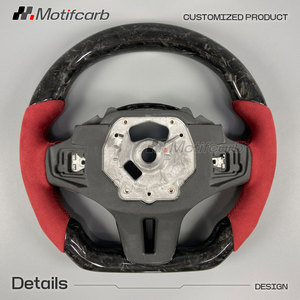 for BMW 2017-2024 G-Series G20 G21 G30 X3 X5 G01 G02 G05 F90 G29 Customized Black Forged Carbon Fiber LED Steering Wheel - Product Image 5