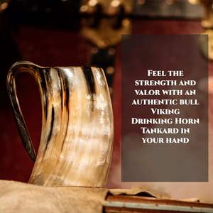 Taza de cuerno de búfalo Natural Premium, acabado liso, mango duradero pulido, agarre cómodo, respetuoso con el medio ambiente para bebidas frías calientes, genial - Product Image 4