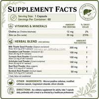 Limpiador y Desintoxicante Herbal para el Hígado, Fórmula Avanzada Vegana, Apoyo Digestivo e Inmunológico, 60 Cápsulas
