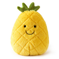 Peluche Ananas Mignonne, Douce et Rembourrée en Coton PP, Cadeau Personnalisable pour Décoration Maison, Chambre Enfants, Anniversaire Filles Garçons