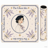 Elegante Tapete Cuadrado para Mahjong con Diseño Europeo Americano para Damas, Base de Goma con Reducción de Ruido para Mahjong Americano