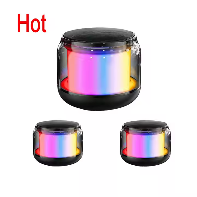 S500 BT5.0 RGB Light Speaker Waterproof Usb Outdoor Speaker Subwoofer Portable Player HIFI Surround Speaker Bass Boombox