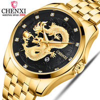 Curren — montre de marque pour hommes d'affaires, bracelet étanche en acier inoxydable, motif de Dragon chinois, nouveau modèle pour 8220, 2022