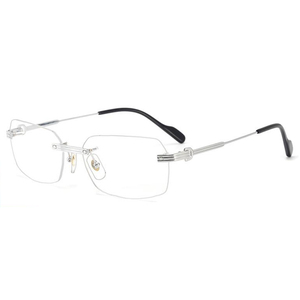 リムレスピュアチタン超軽量2023最新ファッション女性男性眼鏡処方光学フレーム - Product Image 5