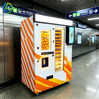 Distributeur automatique de gobelets, boîte de collecte des déchets, machine à jus d'orange fraîchement pressé