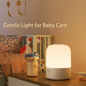 <span class=keywords><strong>Veilleuse</strong></span> tactile LED rechargeable, trois températures de couleur, protection des yeux, lampe de chevet pour chambre à coucher, lampe de chevet pour bébé - Product Image 1