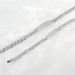 Men's Stainless Steel Hip-Hop Bracelet With NK <b>Chain</b> <b>Titanium</b> Steel Fashion Jewelry With Curved Piece Classic Style Bangles - Product Image 3