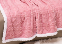 Dernier modèle de couverture épaissie en peluche de luxe king size canapé couverture d'hiver pour chambre à coucher vente en gros