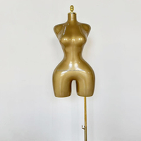 Mannequin féminin brésilien HOT de Guangzhou, grande taille, avec hanches généreuses, en cuir mat doré, demi-corps supérieur