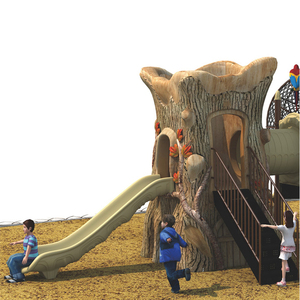 Nhà sản xuất tùy chỉnh sân chơi lớn ngoài trời của Công viên trẻ em, cầu trượt kết hợp trẻ em Bộ lạc cổ xưa - Product Image 2