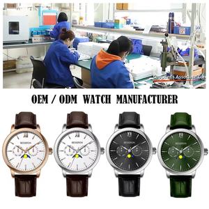 Men's Luxury Waterproof Quartz <b>Watch</b> with Genuine <b>Leather</b> and Stainless Steel Band Fashion Business Style for Men - Product Image 6