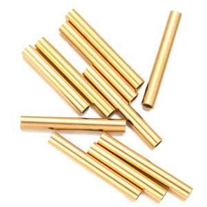 Cuentas de Tubo Hueco |   Tubo espaciador de acero inoxidable chapado en oro PVD de 18K para la fabricación de collares, pulseras y joyas DIY - Product Image 5