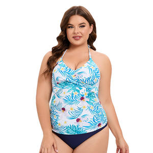 ชุดว่ายน้ำออกกำลังกายระบายอากาศได้ดีเป็นมิตรกับสิ่งแวดล้อมลายตัดด้านหลังพิมพ์ลายลายสีทึบมีสไตล์ของผู้หญิงชาวยุโรปอเมริกัน - Product Image 1