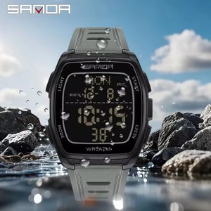 SKMEI2495 <span class=keywords><strong>Orologio</strong></span> <span class=keywords><strong>da</strong></span> <span class=keywords><strong>Polso</strong></span> Sportivo di Lusso per Uomo, Display Digitale con Funzione Sveglia, Cinturino in Plastica, Vendita all'Ingrosso - Product Image 5