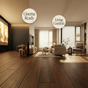 Plancher stratifié HDF épais et confortable, épaisseur 12 mm, résistance à l'usure AC4, <span class=keywords><strong>isolation</strong></span> acoustique pour les cinémas maison, les cuisines et les salles de bain - Product Image 3