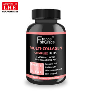 Complexe <span class=keywords><strong>multi</strong></span>-collagène avec biotine, acide hyaluronique et vitamine C pour la beauté des cheveux, de la peau et des ongles – Complément alimentaire pour adultes - Product Image 1