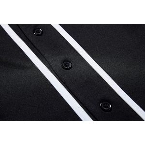 Ealer Maillot de baseball pour homme, chemise de sport à manches courtes, boutonnée, séchage rapide, taille adulte L, col de baseball - Product Image 6