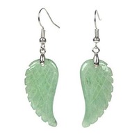 Boucles d'oreilles créoles HZ Fashion en cristal, motif ailes d'ange, pour femme