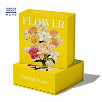 Boîte d'expédition florale en carton ondulé avec logo personnalisé, résistante à l'humidité, pour fleurs fraîches