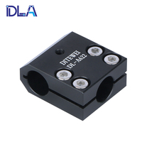 Connecteur à clip pour axe optique, tige transversale, roulements linéaires à diamètre identique ou différent, poteau fixe en alliage d'aluminium usiné CNC