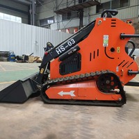 Mini-chargeuse compacte HS03 pour l'aménagement paysager, la pose de paillis et les travaux de jardinage, largeur 1150 mm, certifiée CE