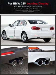 Tubos de escape de coche para BMW E36 E46 E90 E91 E92 E93 316i <span class=keywords><strong>318i</strong></span> 320i 325i 330i Acero inoxidable M Punta de silenciador de punta de escape de rendimiento - Product Image 3