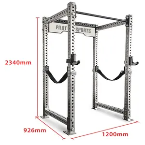 Weightlifting Strength Training Power Cages Squat Rack With J Hook