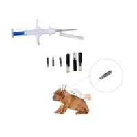 Nuevo Chip RFID de Biovidrio de Alta Calidad para Animales, 2.12*12mm, 13.56MHz, con Jeringa de Identificación para Uso en Ovejas, Caballos y Vacas en Granjas