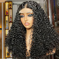 Peluca de Cabello Humano Natural SDD con Rizos Pixel, Peluca con Cierre Frontal Completo 5x5, Gran Venta