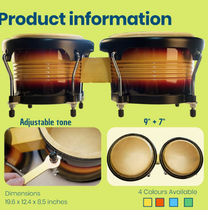 <span class=keywords><strong>Bongo</strong></span> Drum Instrumentos de percusión Instrumentos musicales Modelos calientes Fábrica al por mayor Se puede personalizar el logotipo - Product Image 5
