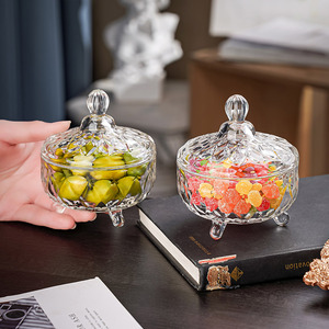 European Style China Glass Candy Jar Cup Storage Fruit Gift Decoration <strong>Sugar</strong> <strong>Flower</strong> Tea Spice Return Unisex - Product Image 1