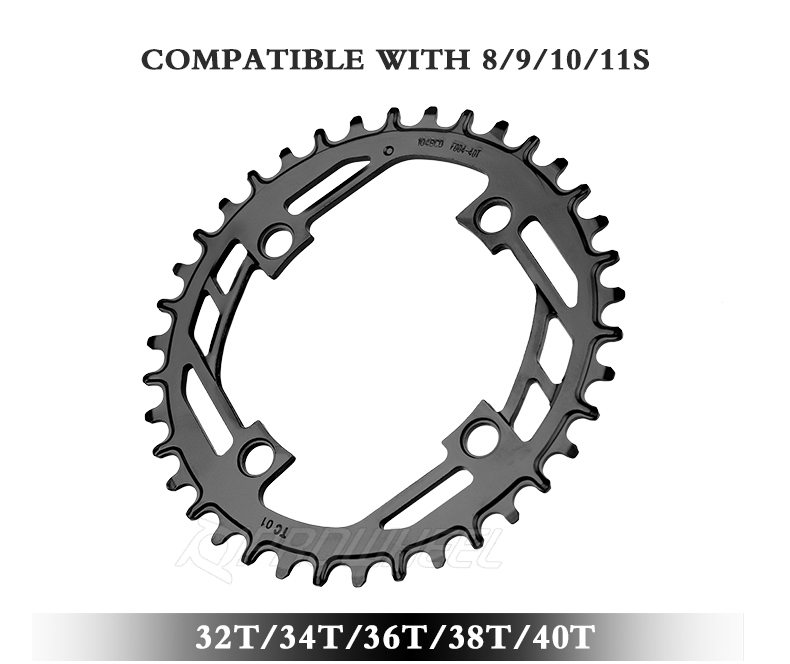 Deckas Narrow Wide Chainring 32-38T For MTB – 104mm BCD, Fits Shimano Cranks