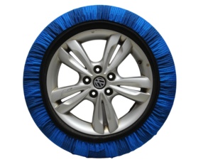 Nouvelles chaussettes antidérapantes <span class=keywords><strong>pour</strong></span> pneus de <span class=keywords><strong>voiture</strong></span>, en tissu polyester, <span class=keywords><strong>pour</strong></span> <span class=keywords><strong>la</strong></span> sécurité routière sur <span class=keywords><strong>neige</strong></span>, avec deux couleurs bleues mélangées - Product Image 2