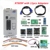 Programmer RT809F +11 Adaptor+Klip IC SOP8+CD+Adaptor 1.8V / SOP8 VGA LCD ISP Programmer Adaptor Universal Programmer
