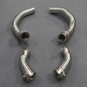 2022 Superior Quality Downpipe for BMW X53 X6M F95 F96 4.4T S63 Exhaust Pipes Diameter Reducing Straight Downpipe - Product Image 2
