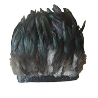 Plumes de coq naturelles teintes de haute qualité de 5 à 7 pouces pour coiffure indienne, costume de carnaval, garniture de robe, motif teint
