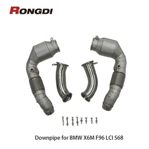 Tubo de Escape de Acero Inoxidable sin CEL, de Alto Flujo y con Catalizador para BMW X5M X6M LCI 2024 S68 4.4T - Product Image 1