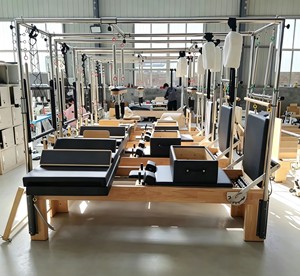 เครื่องพิลาทิส Cadillac รุ่น Full-tower <span class=keywords><strong>ป</strong></span>ี 2026 แบบ <span class=keywords><strong>3</strong></span> in 1 สำหรับใช้งานเชิงพาณิชย์ พร้อมโครงไม้โอ๊ค - Product Image 6