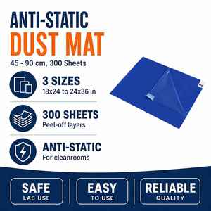 Tacky Mat Peelable Sticky Floor Mat Cleanroom Anti Static Dust Control Pad ESD <b>Shoe</b> <b>Sole</b> Cleaning Disposable Tacky Mats - Product Image 1