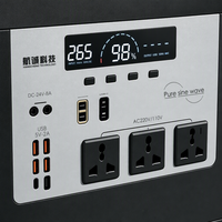 Stasiun Daya Portabel 3000w Baterai 2kW Output AC LiFePO4 Portabel Cerdas Cadangan Daya Darurat untuk Rumah Tangga Gelombang Sinus Murni