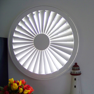 Hình Dạng Đặc Biệt Louvered Cửa Sổ Vòng Truyền Thống Nghiêng Thanh Cửa Sổ Màn Trập Trồng Cửa Chớp Cho Úc - Product Image 6