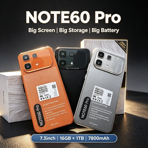 สมาร์ทโฟน Note 60 Pro 5G แบตเตอรี่ 7800mAh ระบบปฏิบัติการ Android 15 ปลดล็อคแล้ว ใช้งานได้นาน 16GB+1TB โทรศัพท์มือถือ จัดส่งฟรี - Product Image 1