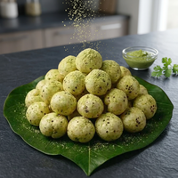 Nueces Orgánicas Tostadas y Saborizadas Makhana Wasabi Gourmet Saladas Picantes Saludables Semi-Suaves Snack India Paquete de 90 g