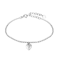 Bracelet chaîne minimaliste en argent 925