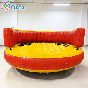 Bateau gonflable de haute qualité pour la navigation à rames, Crazy Spinning UFO Slider, 4-6 places, <span class=keywords><strong>fauteuil</strong></span>, bateau disco gonflable, tube de ski nautique remorquable - Product Image 2